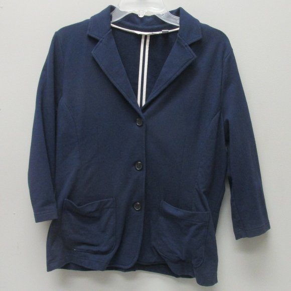 Liz Claiborne Blue Button Down Sweater - Picture 1 of 4